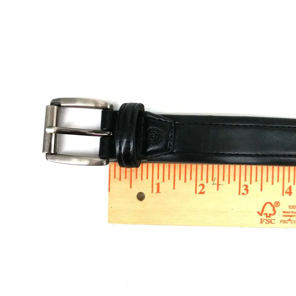 Child Kid Faux Leather Belt Black Waist Band Pants School Uniform Size M 26-28